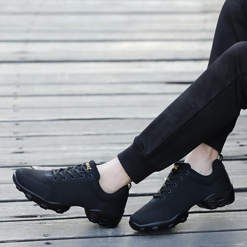 ανδρικά αθλητικά παπούτσια χορού από δίχτυ που αναπνέουν - ελαφριά παπούτσια τζαζ με κορδόνια με μαλακή σόλα για άνεση και ευελιξία 2026 - $59.99 –P6