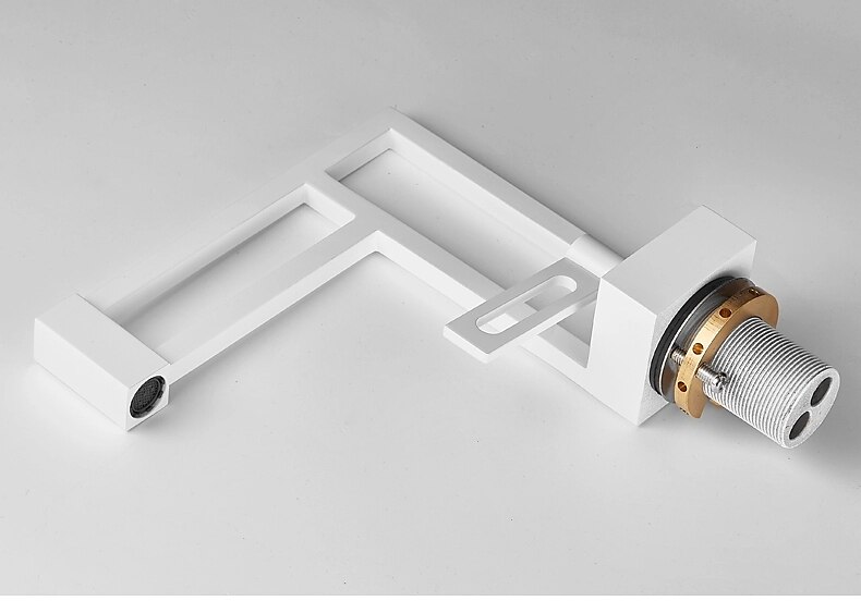 Grifo para lavabo de baño, estilo moderno de latón, grifos de baño de un solo mango con un solo orificio con interruptor de agua caliente y fría 2025 - $113.99 –P5