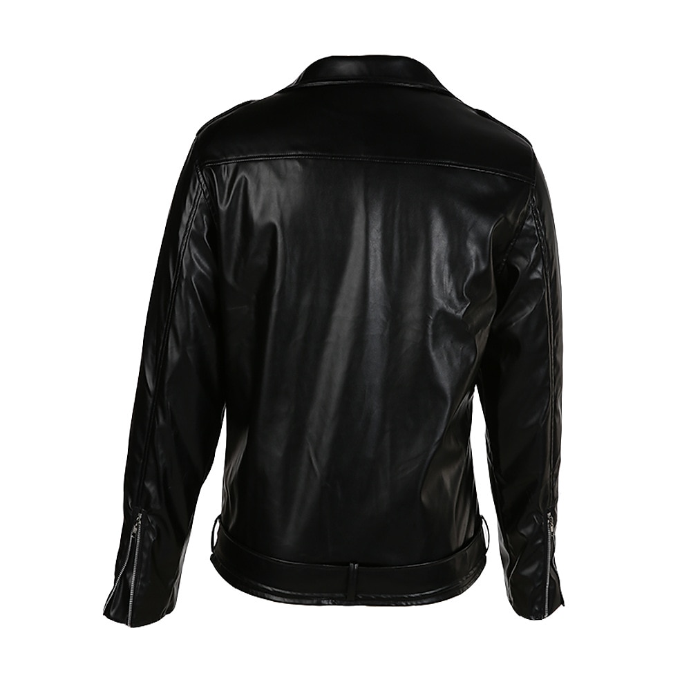 Per uomo Giubbotto Giacca di pelle sintetica Giacca da motociclista Giacca da moto Attività commerciale Giornaliero Tenere al caldo Antivento Tasche Autunno Tinta unica Streetwear Lavoro Collo del 2026 a $57.99 –P12