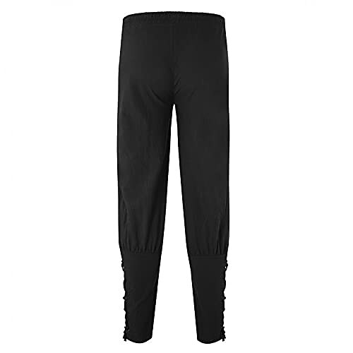 Men's Joggers Trousers Casual Pants Drawstring Elastic Waist Solid Color Stage Streetwear Fashion Punk & Gothic Loose Fit Black White 2025 - $26.99 –P5