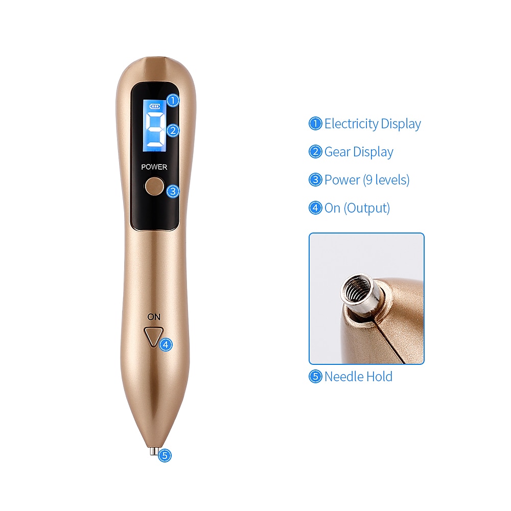 plasma pen laser tattoo mol verwijdering machine lcd oplaadbare gezichtsverzorging skin tag verwijdering sproet wrat donkere vlek remover 2025 - $25.99 –P11