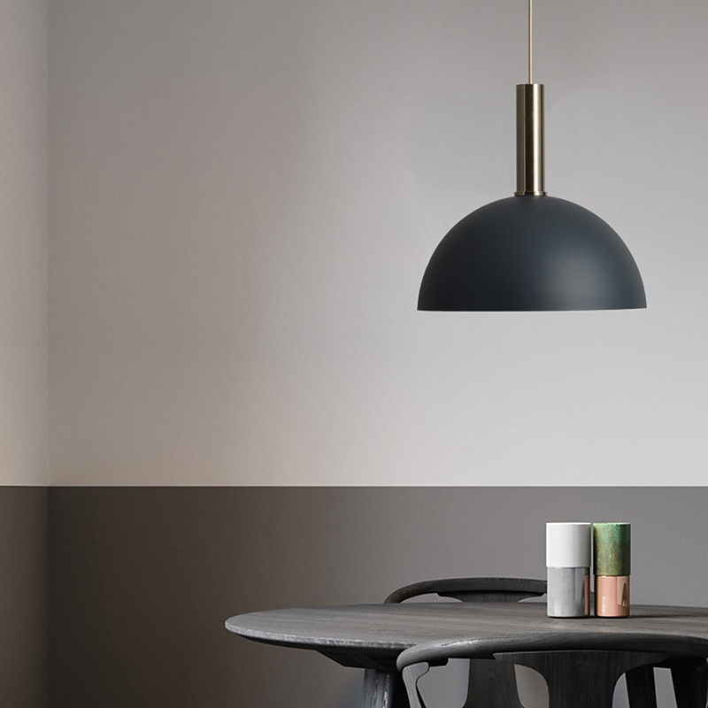 ledet pendellampe 35 cm enkelt design pendellampe metallmalte utførelser led nordic style 110-240 v 2025 - $229.99 –P4