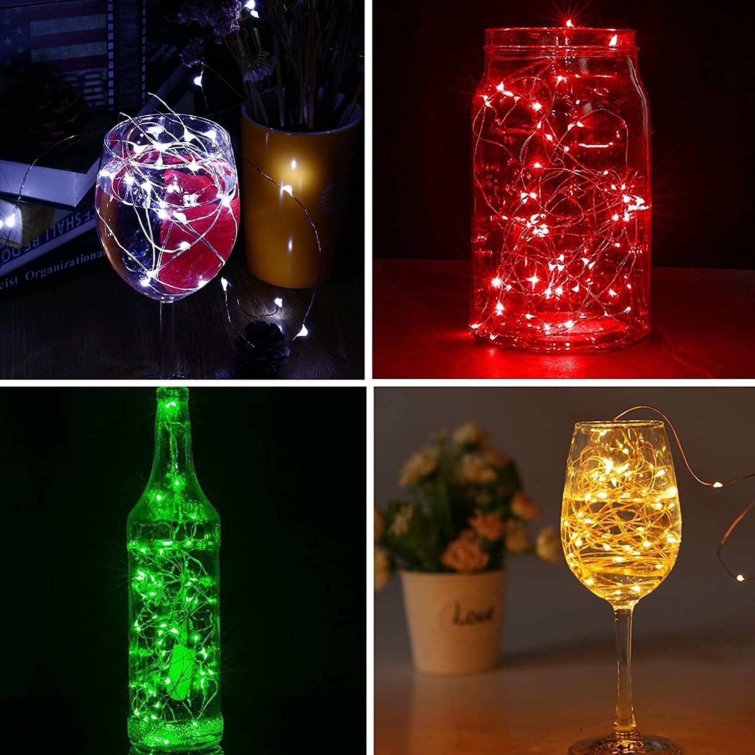 Elegant Wedding Reception Party 24pcs 1M 10Leds LED String Fairy Lights Garland Decorative Light Outdoor String Lights Copper Wire CR2032 Battery Operated Christmas Wedding Party Decoration 2025 - $34.99 –P6
