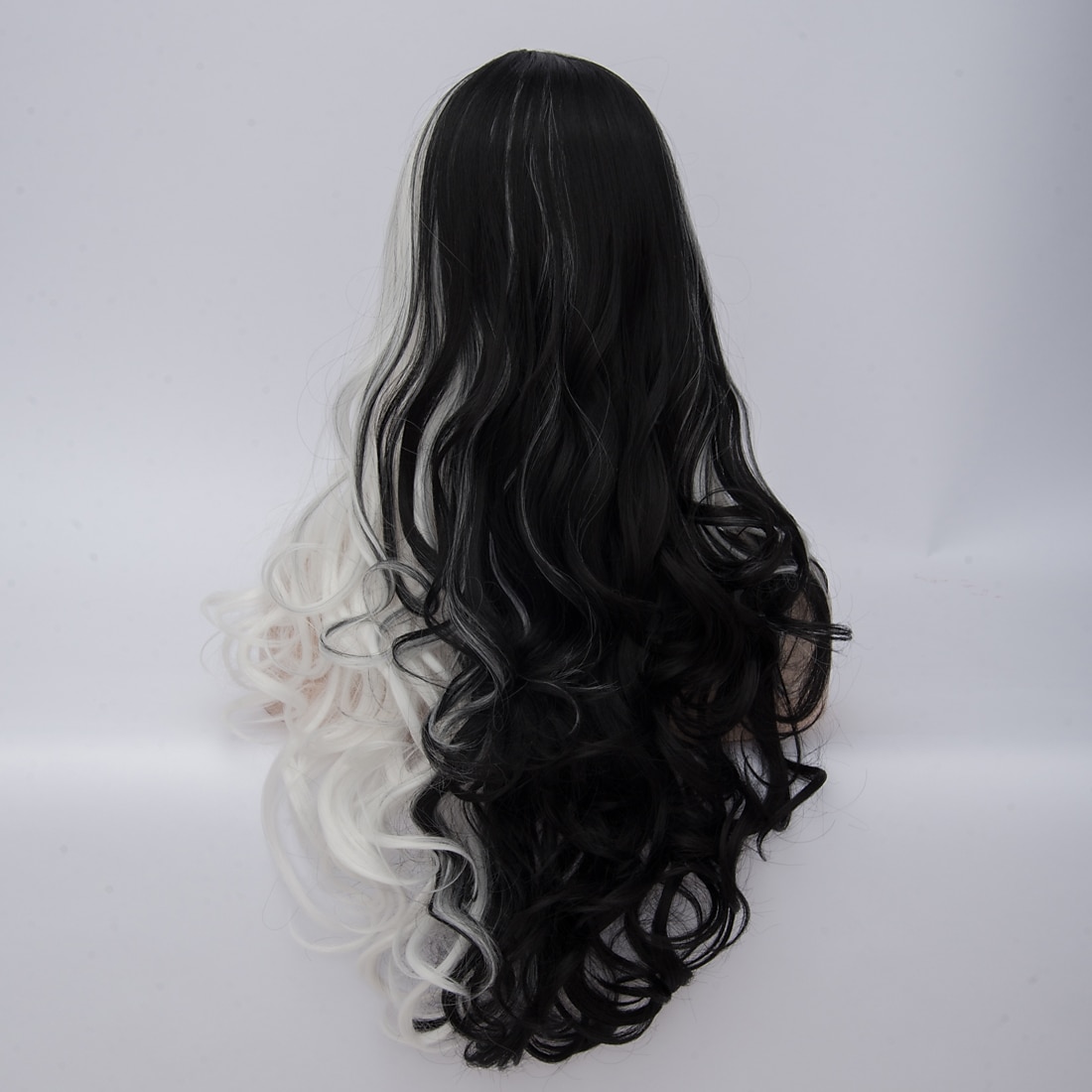 Cosplay Wig  Wig Witches/Wizard Wig Black and White Wig Cruella Deville Wig Synthetic Wig for Women Halloween Wigs 2025 - $24.99 –P2