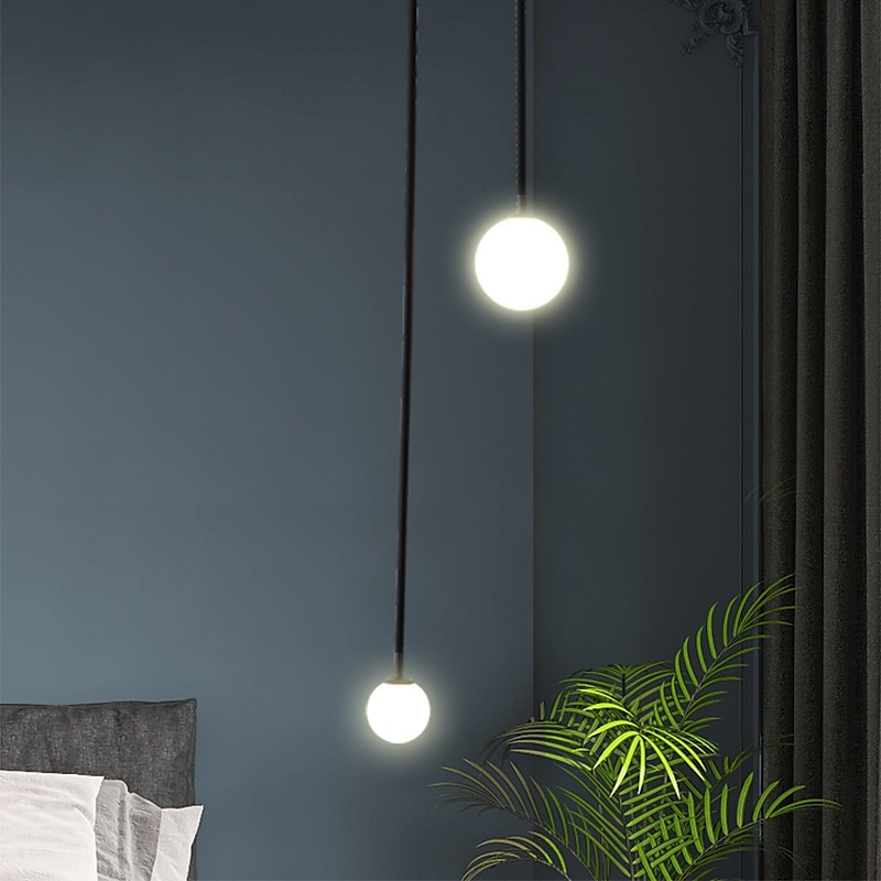 2-valaisin led-riippuvalaisin 120cm himmennettävä maapallo ympyrä design-riippuvalaisin akryyli taiteellinen muodollinen moderni pohjoismainen tyyli kaupat / kahvilat ruokasali makuuhuone lastenhuoneen valot 110-240v 2025 - $167.99 –P4