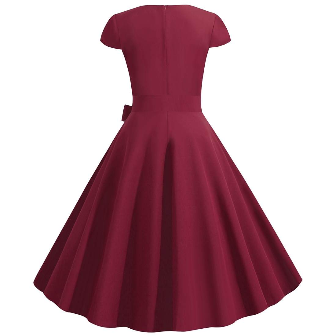 Retro Vintage 1950s Vacation Dress Flapper Dress Swing Dress Christmas Party Dress Audrey Hepburn Women's Cosplay Costume Masquerade Casual Daily Dress Attire Christmas Party 2026 - $29.99 –P15