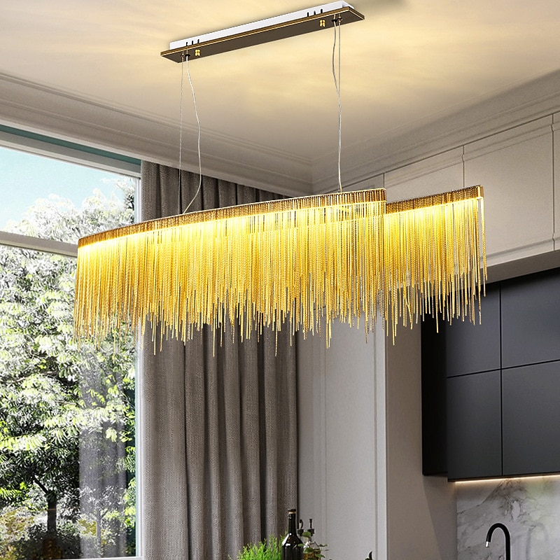 100 cm Multi-shade Bulb Included Chandelier Gold Pendant Light Metal Island Oil-rubbed Bronze Chic & Modern Luxury Firework 110-120V 220-240V 2025 - $249.99 –P15