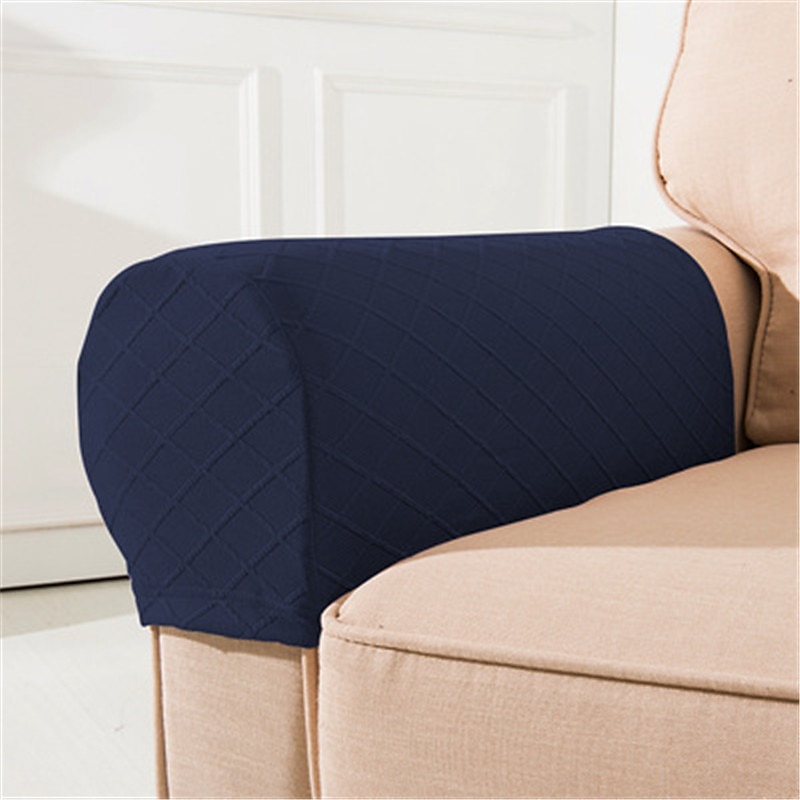 Fundas para reposabrazos de sillas, color burdeos, para sofás, fundas para brazos de sofá, fundas de spandex y jacquard, protectores de muebles antideslizantes, fundas de sillón lavables para sillón 2025 - $18.49 –P9