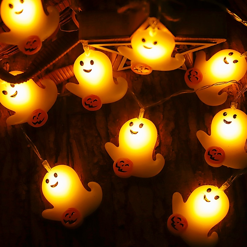 LED Halloween Kürbis Lichterkette Mit 10 Glühbirnen Garden Hochzeitsfeier Deko S