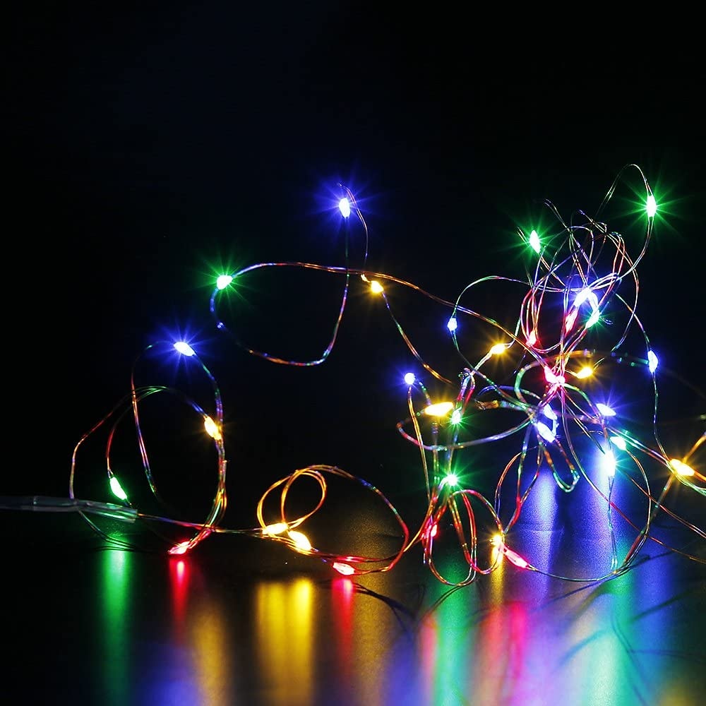 Elegant Wedding Reception Party 24pcs 1M 10Leds LED String Fairy Lights Garland Decorative Light Outdoor String Lights Copper Wire CR2032 Battery Operated Christmas Wedding Party Decoration 2025 - $34.99 –P19