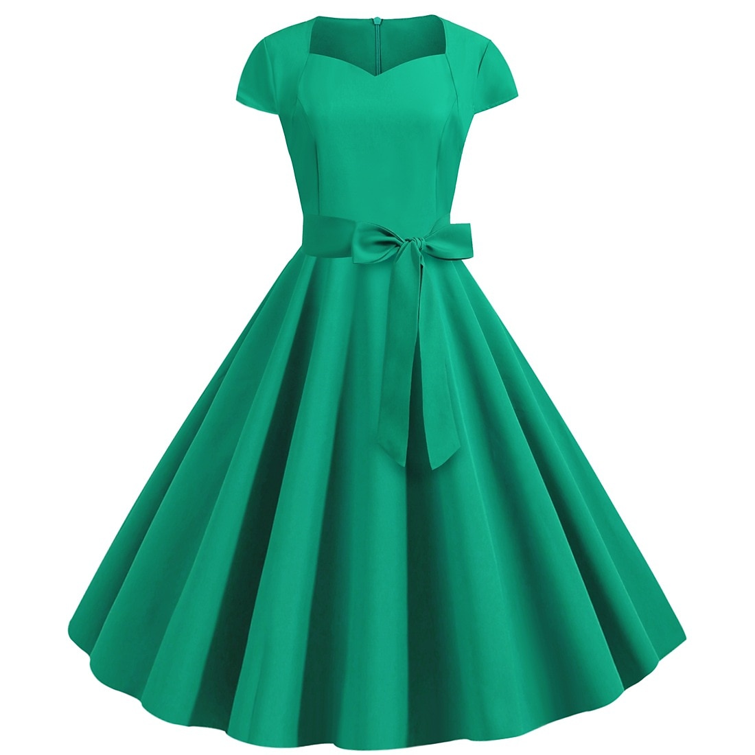 Retro Vintage 1950s Vacation Dress Flapper Dress Swing Dress Christmas Party Dress Audrey Hepburn Women's Cosplay Costume Masquerade Casual Daily Dress Attire Christmas Party 2026 - $29.99 –P11