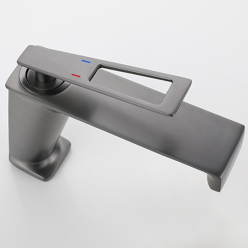 ברז אמבטיה בית חווה ידית אחת כיור כיור כיור ברז כרום/שחור/אפור/זהב זמין 2025 - $145.99 –P6