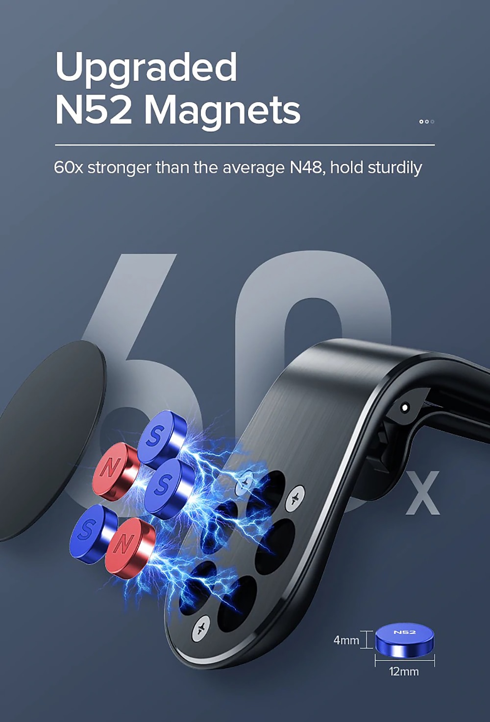 Metal Magnetic Car Phone Holder Mini Air Vent Clip Mount Magnet Mobile Stand For iPhone XS Max 11Pro Xiaomi SAMSUNG Galaxy Note10 Smartphones 2025 - $14.99 –P4