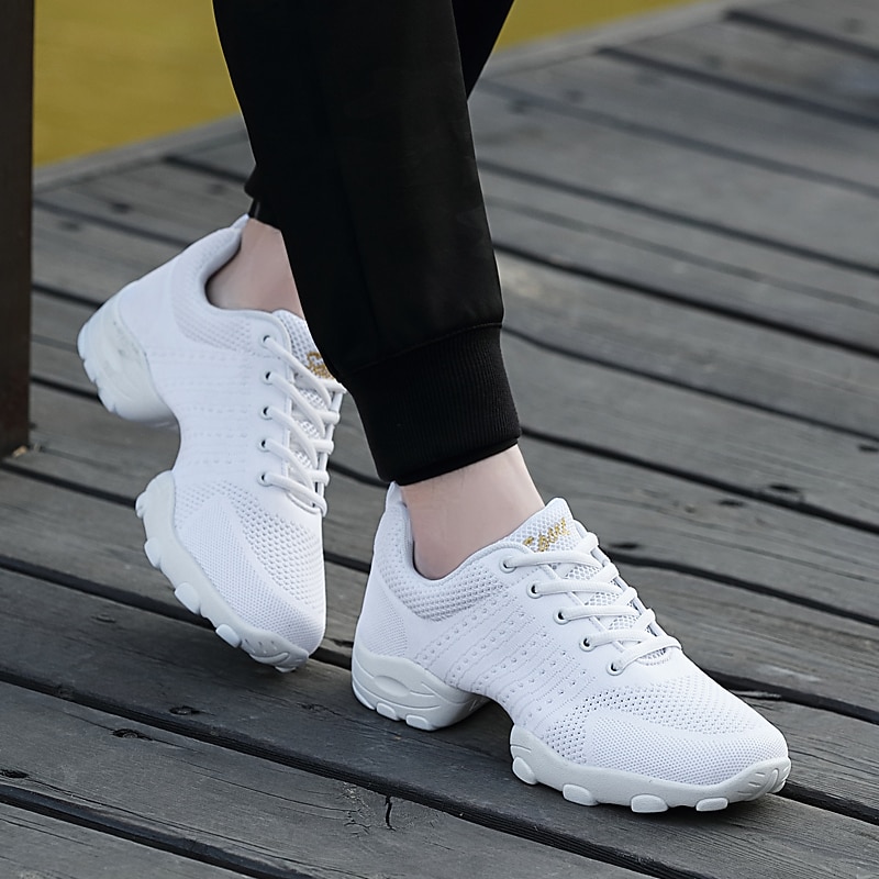 ανδρικά αθλητικά παπούτσια χορού από δίχτυ που αναπνέουν - ελαφριά παπούτσια τζαζ με κορδόνια με μαλακή σόλα για άνεση και ευελιξία 2026 - $59.99 –P14