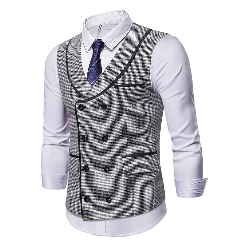 Retro / vintage Urlați 20 de ani Anii 1920 Vestă Gatsby Gangsteri Bărbați Mascaradă Petrecere / Seara Petrecerea Burlăcițelor Adulți vestă 2025 - $37.99 –P4