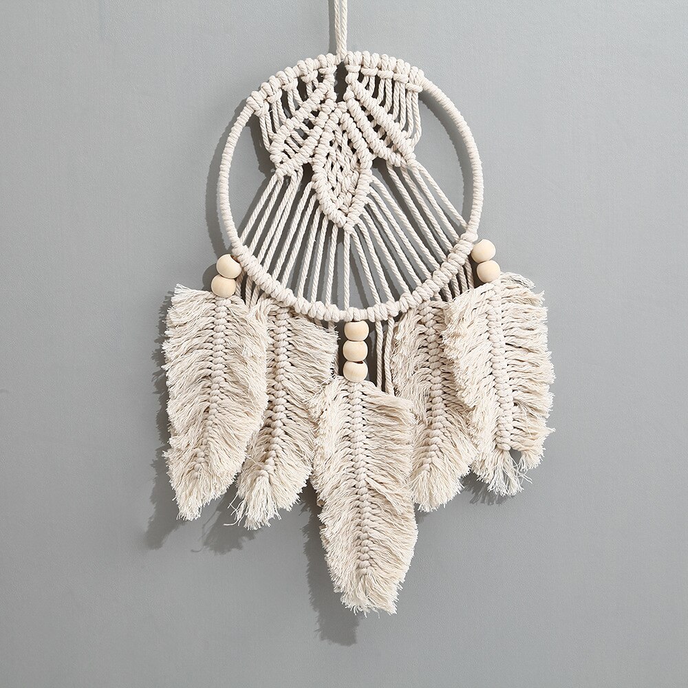 Boho łapacz snów handmade prezent dekoracje ścienne wiszące ozdoba artystyczna rzemiosło tkane makrama dla dzieci sypialnia festiwal weselny 20*42cm 2025 - $26.99 –P9