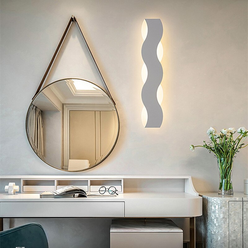 Lightinthebox LED-Wandleuchten, kreative LED, moderne LED-Wandlampen, Wohnzimmer, Schlafzimmer, Eisen-Wandleuchte, 220–240 V, 12/19 W 2025 - $56.99 –P2
