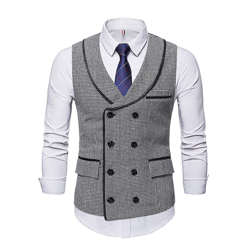 Retro / vintage Urlați 20 de ani Anii 1920 Vestă Gatsby Gangsteri Bărbați Mascaradă Petrecere / Seara Petrecerea Burlăcițelor Adulți vestă 2025 - $37.99 –P3