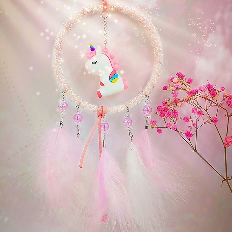 бохо ловец снов подарок ручной работы настенный декор искусство орнамент ремесло сердце единорог перо для детей спальня свадьба фестиваль 2025 - $14.49 –P6