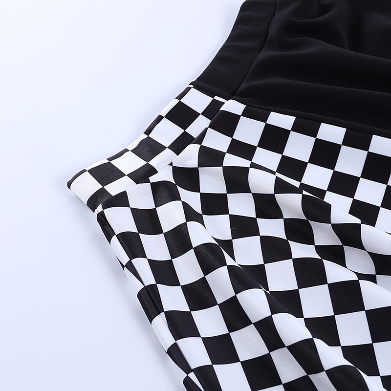 Vintage Punk & Gothic Masquerade Normal Goth Girl Plaid Checkered Fancy Dress Women's Event / Party Adults' Skirts Summer Spring 2026 - GBP £16 –P13