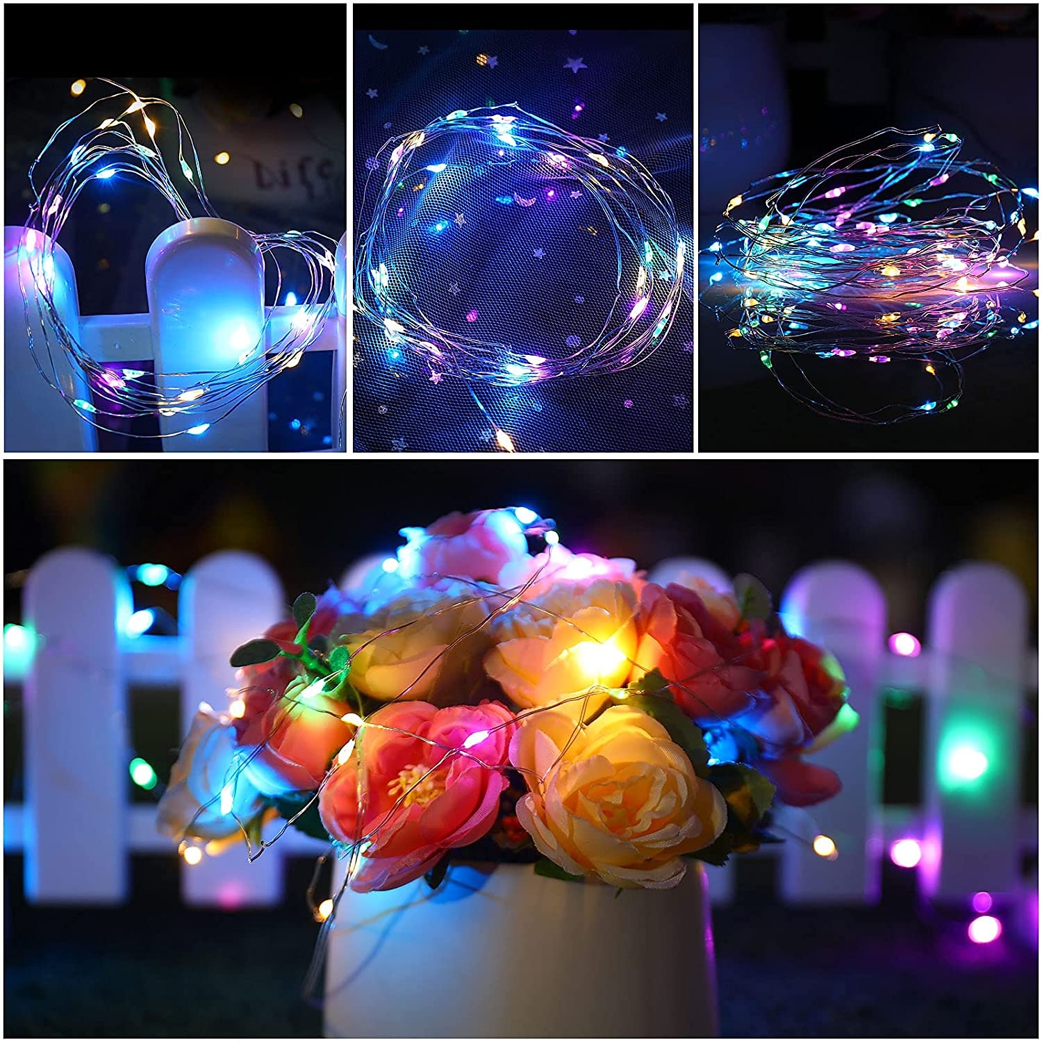 30 PCS 12PCS 6PCS Fairy Lights Battery Operated (Included) 600LED 240LED 120LED Mini String Lights Waterproof Copper Wire Firefly Starry Lights for Halloween Party Christmas Festivals Decorations 2025 - $10.99 –P3