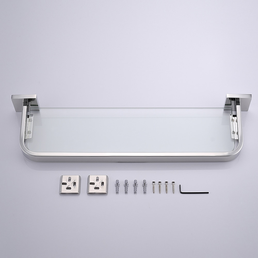 contenitore per doccia ripiano per WC in vetro temperato da 8 mm cosmetici per il bagno articoli da toeletta ripiano per strati di stoccaggio addensato specchio in acciaio inossidabile 304 colore del 2025 a $87.99 –P1