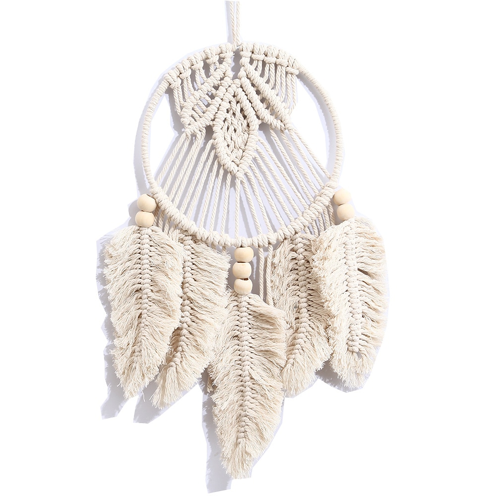 Boho łapacz snów handmade prezent dekoracje ścienne wiszące ozdoba artystyczna rzemiosło tkane makrama dla dzieci sypialnia festiwal weselny 20*42cm 2025 - $26.99 –P10