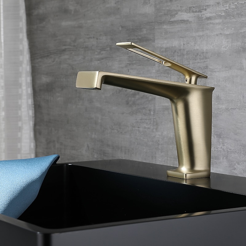 ברז אמבטיה בית חווה ידית אחת כיור כיור כיור ברז כרום/שחור/אפור/זהב זמין 2025 - $145.99 –P12