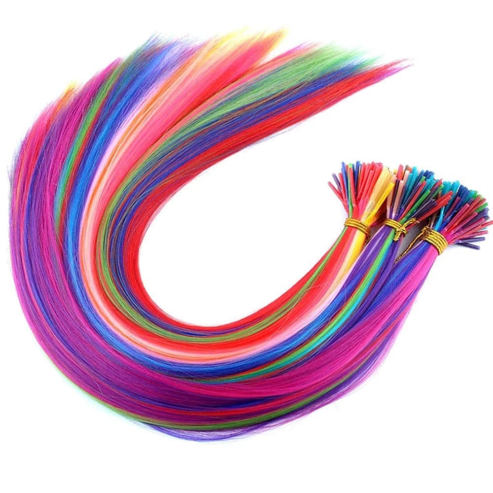 Kit d'extensions de cheveux synthétiques i tip fusion de kératine diverses couleurs Kit de cheveux de bâton de pointe de kératine de 16 pouces pour les femmes 30 brins/paquet de 2025 ? $15.99 –P2