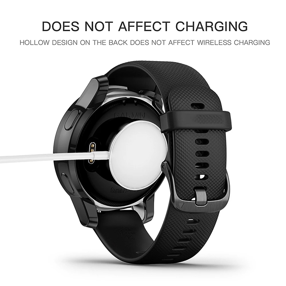 Чехол для часов с защитной пленкой для экрана Совместим с Garmin Venu / Garmin Vivoactive 4 / Vivoactive 4S / Venu® 2S 40 мм / Garmin Venu® 2 Полная защита тела HD Очистить Защита от удара ТПУ Часы 2025 - $10.99 –P6