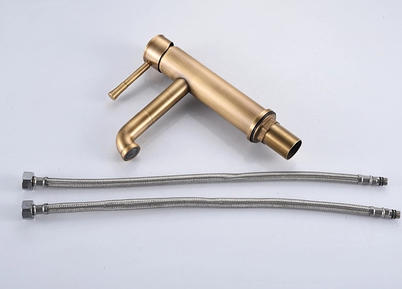 Bathroom Sink Faucet - Pull Out Oil-Rubbed Bronze / Antique Brass Centerset Single Handle One Holebath Taps 2025 - $113.99 –P4
