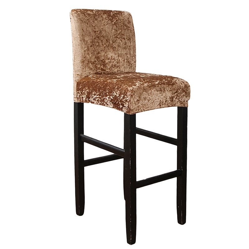 Velvet Bar Stool Covers Stretch, Burgundy Soft Non Slip Height Stool Covers with Elastic Bottom Removable Washable High Seat Chair Protectors for Dining Room Kitchen Barstool 2025 - $12.49 –P11