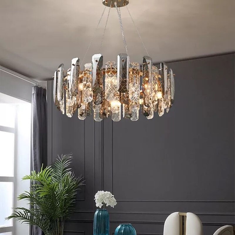 LED Pendant Lights 60 cm Pendant Lantern Design Chandelier Stainless Steel Electroplated Modern 110-240V 2025 - $1256.79 –P6