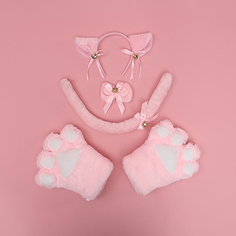 Hair Band Cat Claw Suit a Generation of Cute Japanese Plush Hand-Made Cat Claw Bow Tie Animal Ears Beast Tail  Carnival Cos Props 2026 - GBP £12.86 –P2