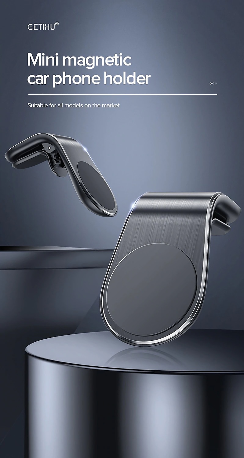 Metal Magnetic Car Phone Holder Mini Air Vent Clip Mount Magnet Mobile Stand For iPhone XS Max 11Pro Xiaomi SAMSUNG Galaxy Note10 Smartphones 2025 - $14.99 –P1