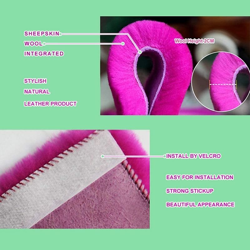 2 Pack Imitation Sheepskin Seat Belt Pads, Soft Shoulder and Neck Cushion, Imitation Wool, Car Interior Accessory 2025 - $17.99 –P10