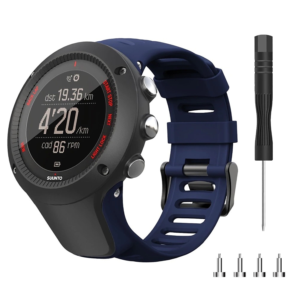 Ремешок для часов для Suunto Ambit 3S 3R 3P 2S 2R 3 2 1 Peak Sport Run силиконовый Замена Ремень Эластичный Дышащий Спортивный ремешок Браслет 2025 - $19.99 –P16