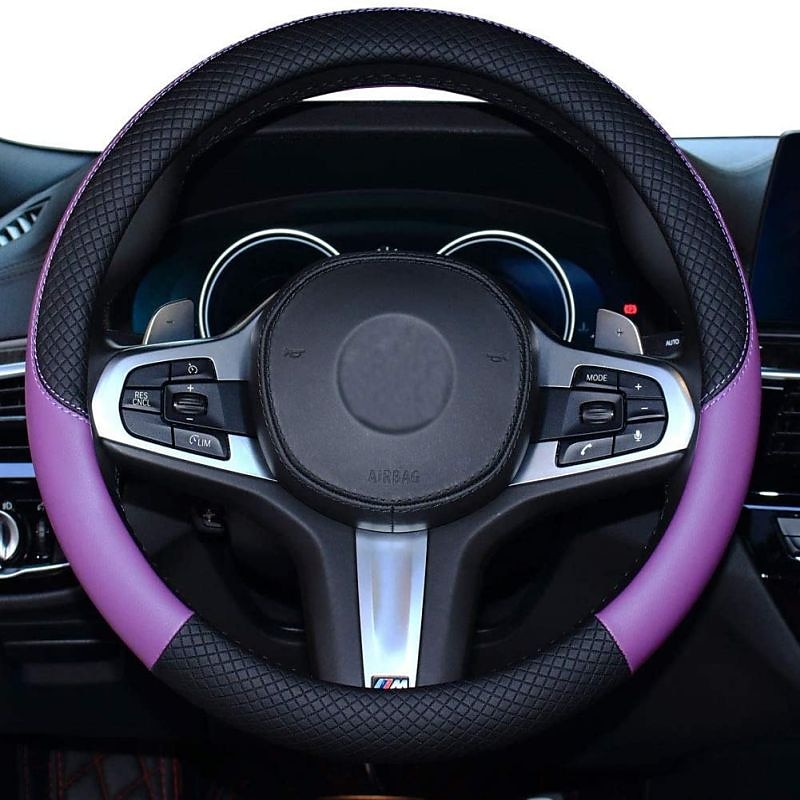coprivolante per auto in pelle universale antiscivolo da 15 pollici&amp;amplificatore; inodore del 2025 a $27.99 –P11
