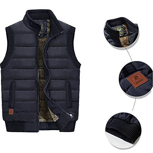 Pánské Zimní kabát Zimní bunda Puffer Vesta Vesta Prošívaná vesta Kardigan Turistika Zima Polyester Větruvzdorné Teplý Černá Khaki Armádní zelená Tmavomodrá Vesta 2025 - $38.99 –P3
