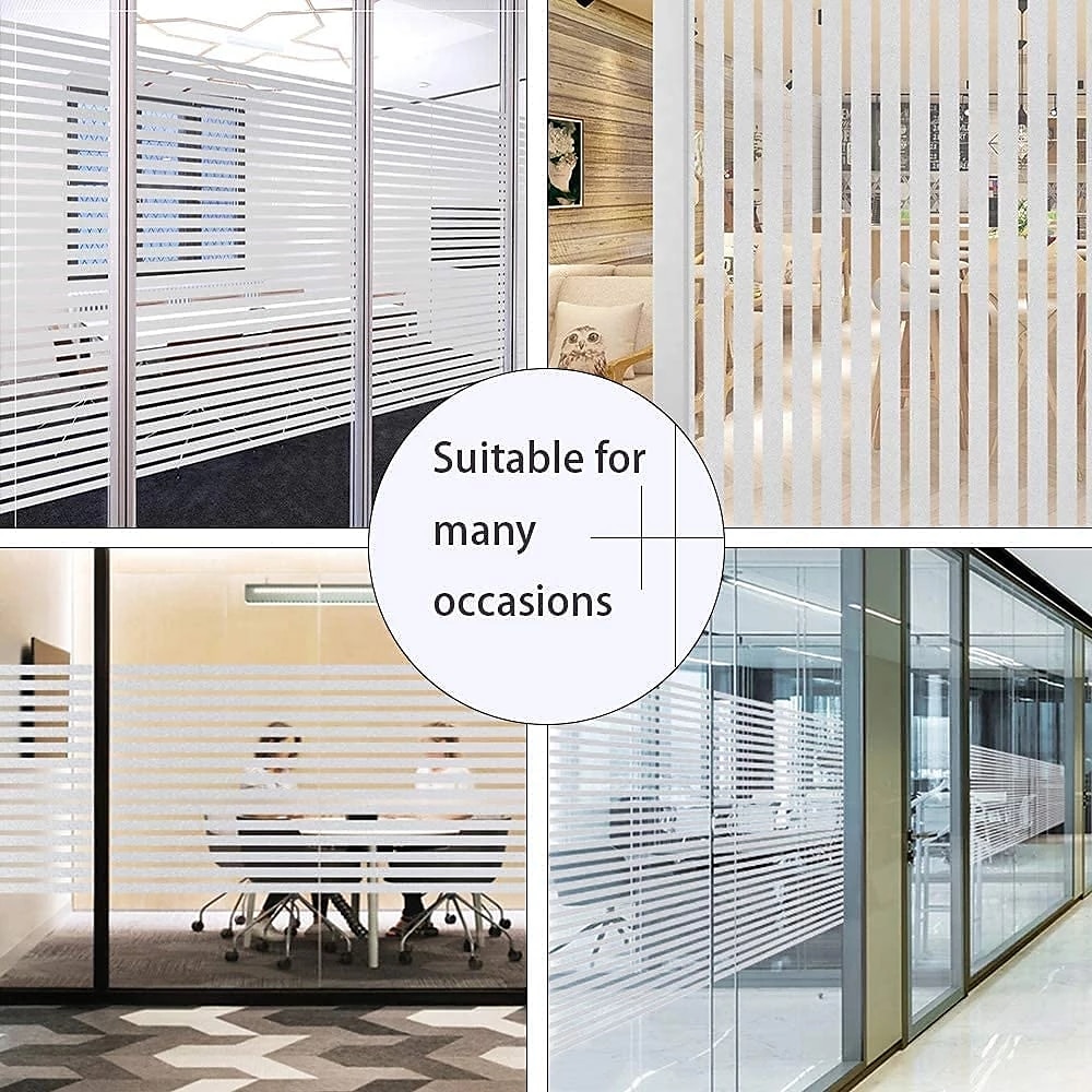 Glass Window Film Frosted Static Privacy Self Adhesive Film Anti-UV Opaque Decor Window Stickers for Bedroom Kitchen Office 100X45cm 2025 - $9.49 –P3