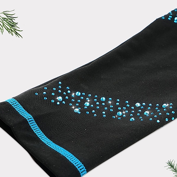 Eiskunstlauf-Jackett und -Hose Damen Mädchen Eislaufen Hosen / Regenhose Leggings Austattungen Schwarz Blau Fuchsie Vlies Spandex elastisch Ausbildung Praxis Wettbewerb Eiskunstlaufkleidung warm 2026 - $121.99 –P13