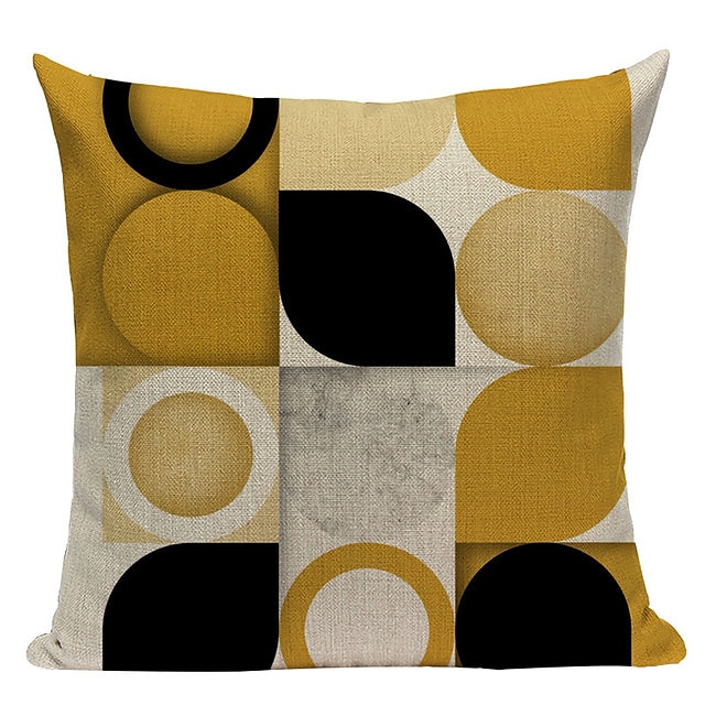 Geometry Double Side Cushion Cover 1PC Soft Throw Pillow Cover Cushion Case Pillowcase for Sofa Bedroom Livingroom Superior Quality Machine Washable Outdoor Cushion for Sofa Couch Bed Chair 2025 - $9.99 –P6