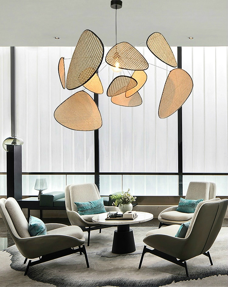 60/80/100 cm sputnik design lámpara colgante led metal estilo vintage sputnik acabados pintados vintage country 220-240v 2025 - $279.99 –P2