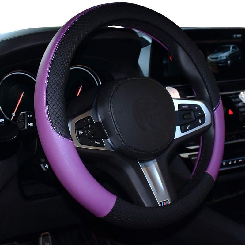 coprivolante per auto in pelle universale antiscivolo da 15 pollici&amp;amplificatore; inodore del 2025 a $27.99 –P6