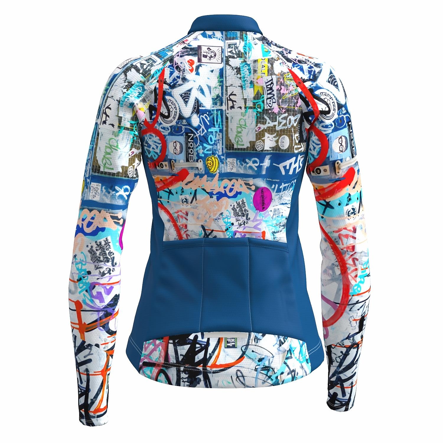 Pentru femei Jersey de ciclism graffiti Amuzant Manșon Lung Bicicletă Jerseu Topuri cu 3 buzunare spate Ciclism montan Ciclism stradal Uscare rapidă Dungi reflectorizante Înapoi de buzunar 2026 - $34.99 –P2