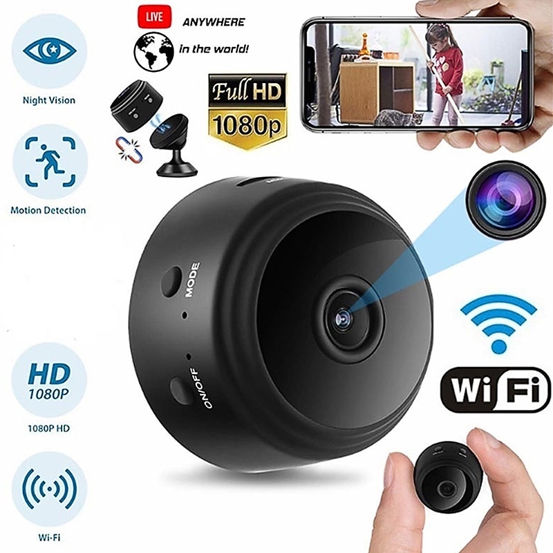 A9 Mini Camera 1080P IP Camera IR Night Magnetic Wireless Voice Video Surveillance Wifi Smart Home Security Camera with Safe Motion Detection Alarm Function Infrared Night Vision 2025 - $25.99 –P3