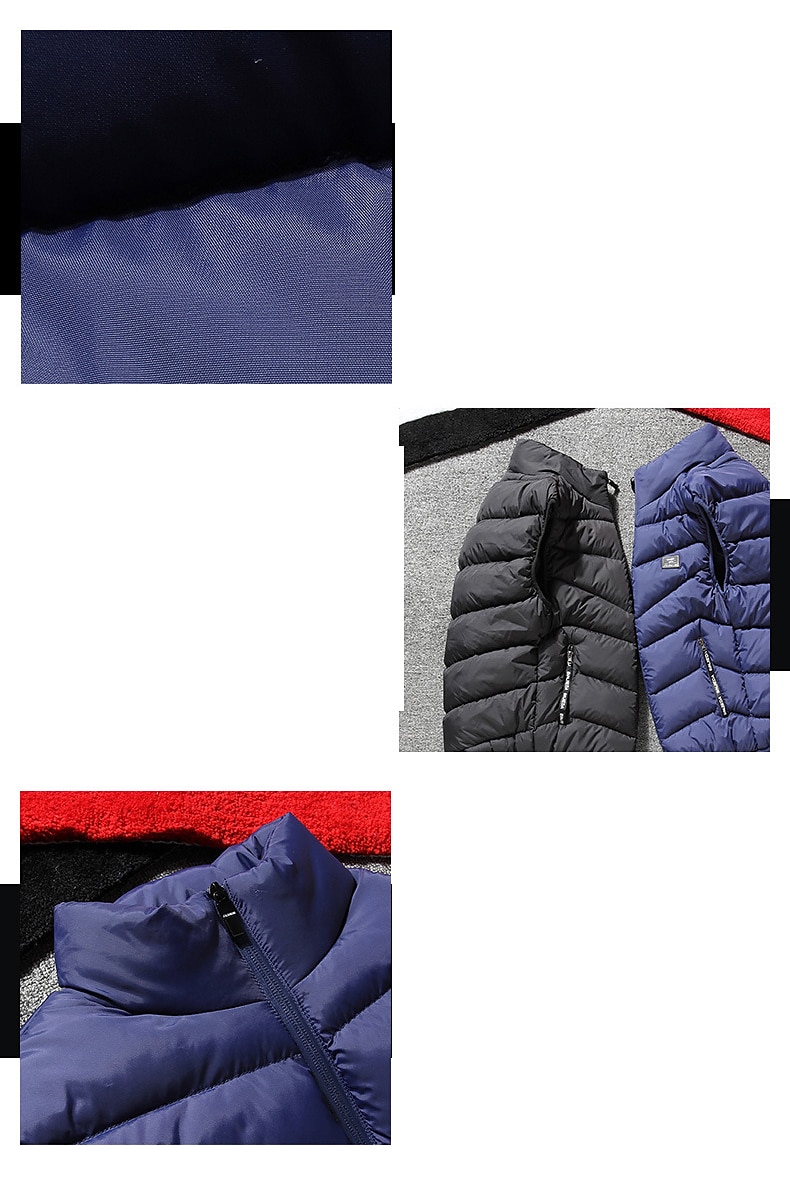 Herren Puffer Weste Weste Steppweste Strickjacke Outdoor Strasse Täglich Ausgehen Strassenmode Sport Herbst Winter Tasche Full Zip Polyester warm halten Atmungsaktiv Feste Farbe Reisverschluss 2025 - $31.99 –P6