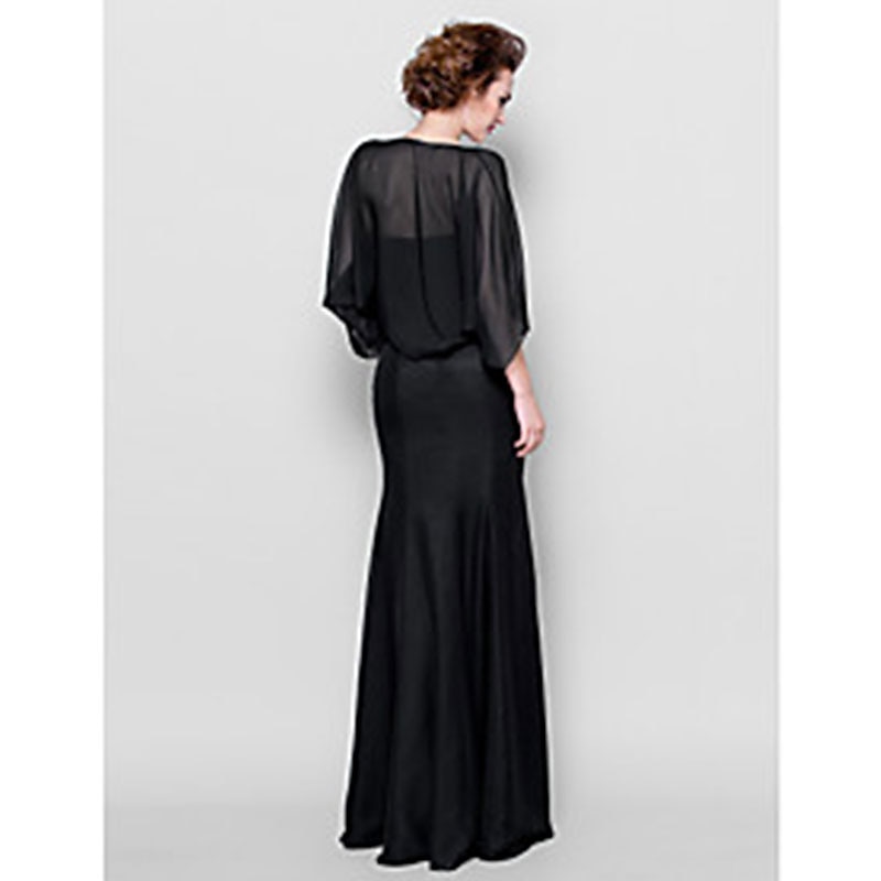 Sjalar Kvinno Wrap Bolero Skaka Kappor  Jackor Elegant Solskydd 3/4 Lång Ärm Chiffon Bröllops Gäst Wraps Med Ren Färg För Bröllop Vår klä dig för att imponera 2025 - $29.99 –P4