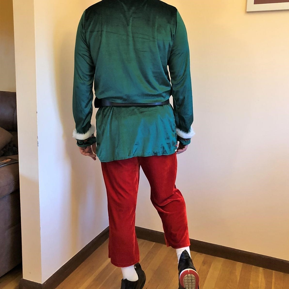 Mikulás Manó Mikulás ruhák Elf jelmez Férfi Karácsony Cosplay jelmez Felnőttek Karácsony Mindszentek napja Farsang Újév Karácsony 2026 - $77.99 –P2