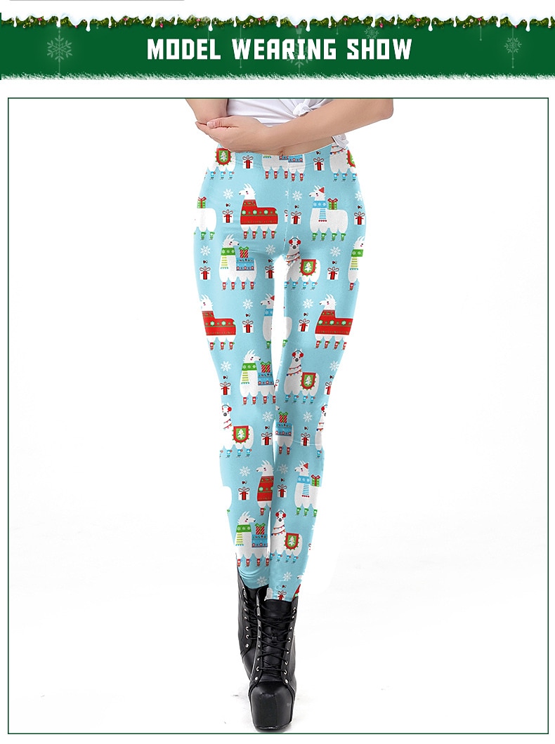 jouluiset naisten joogahousut pakarankohotus vatsan hallinta korkea vyötärö kuntosali treeni juoksu fitness lyhyet leggingsit urheiluvaatteet 2025 - $18.99 –P2